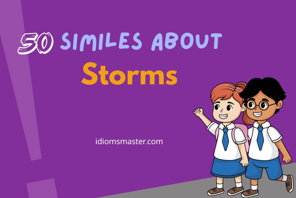 similes about storms