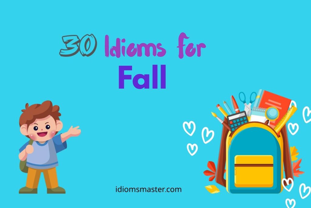 idioms for fall