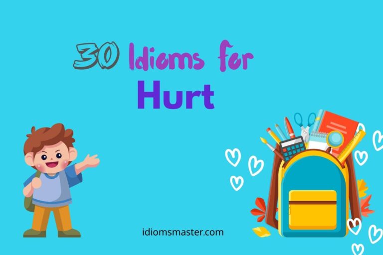 idioms for hurt