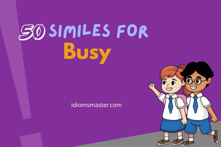 similes for busy