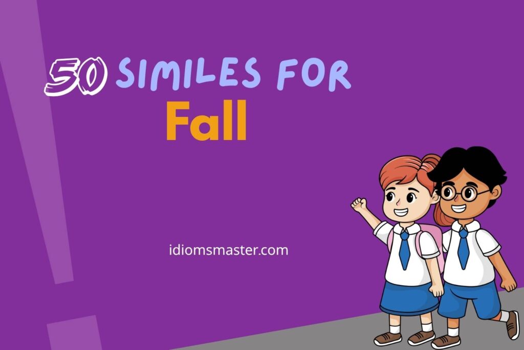 similes for fall
