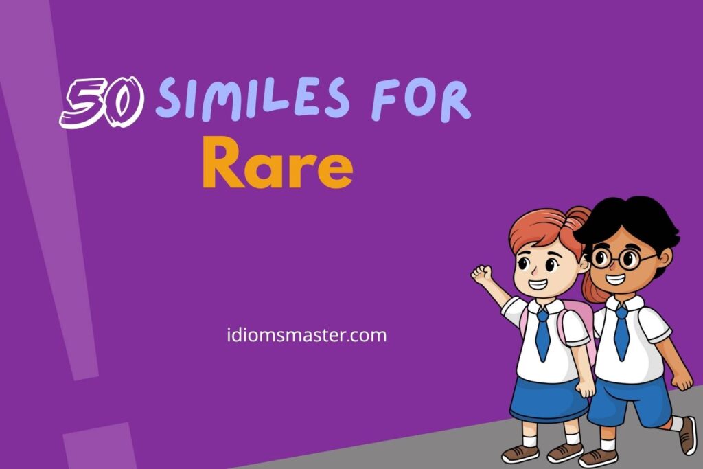similes for rare