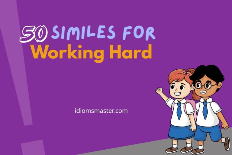 similes for working hard
